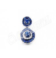 18KWB SAPP DIA PENDANT